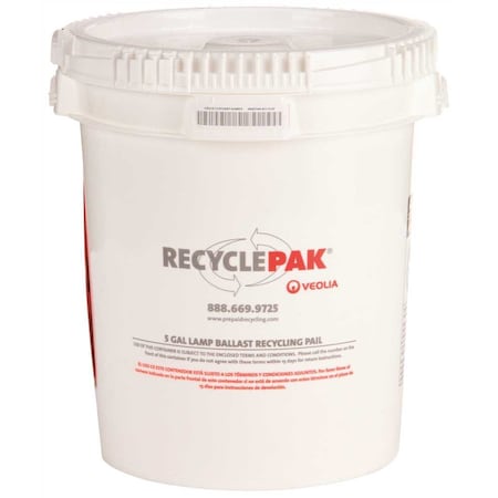 Veolia 5 GAL LAMP BALLAST RECYCLING PAIL SUPPLY-040CH